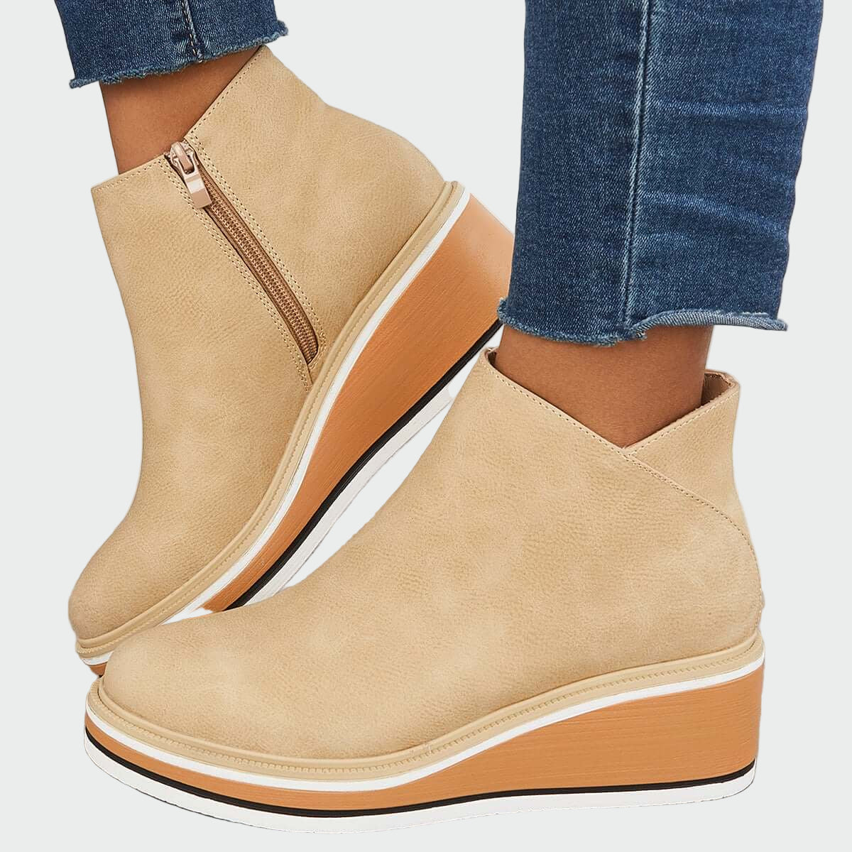 Blanka - Skórzane botki ortopedyczne