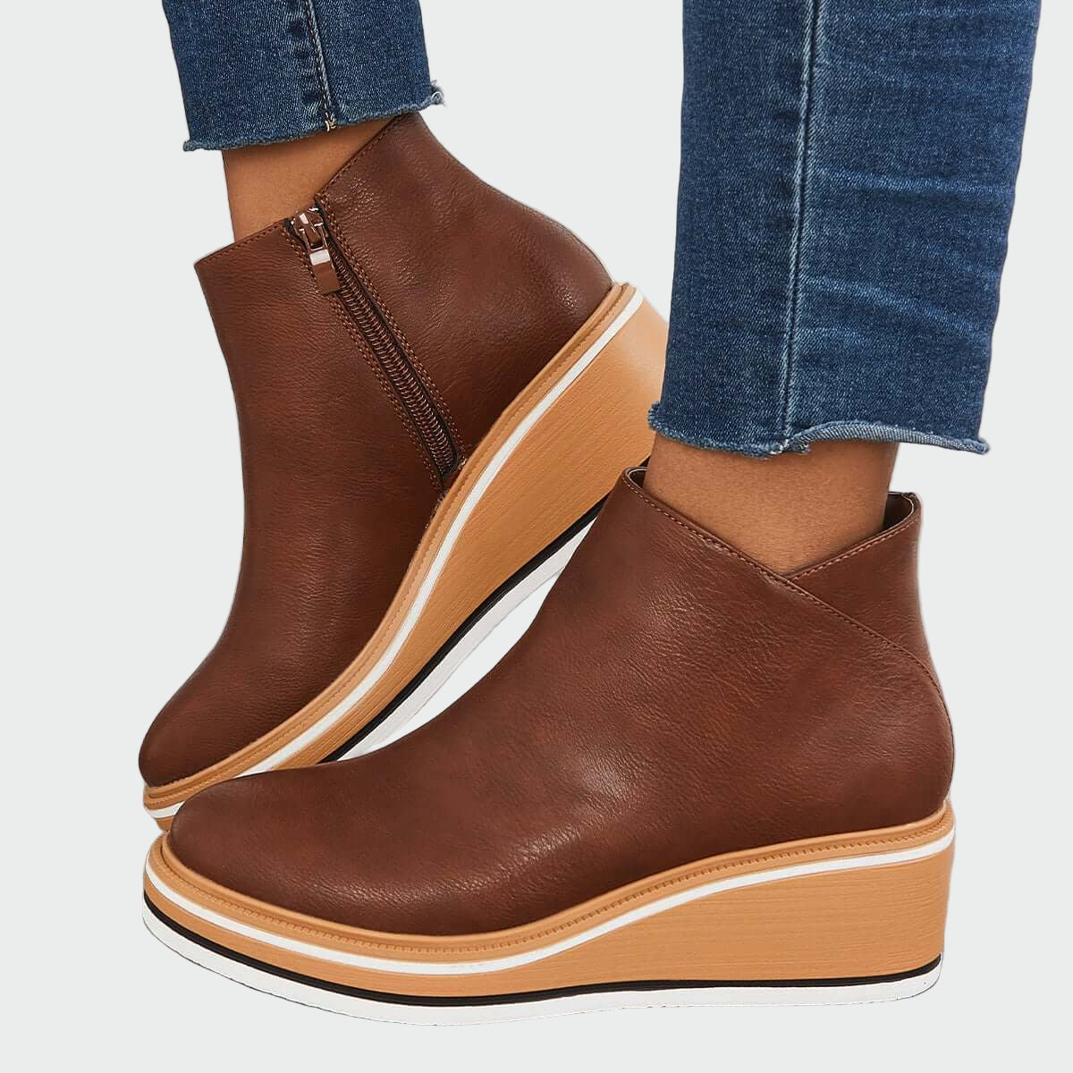 Blanka - Skórzane botki ortopedyczne