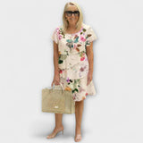 Aurora - Kolorowa Elegancka Sukienka