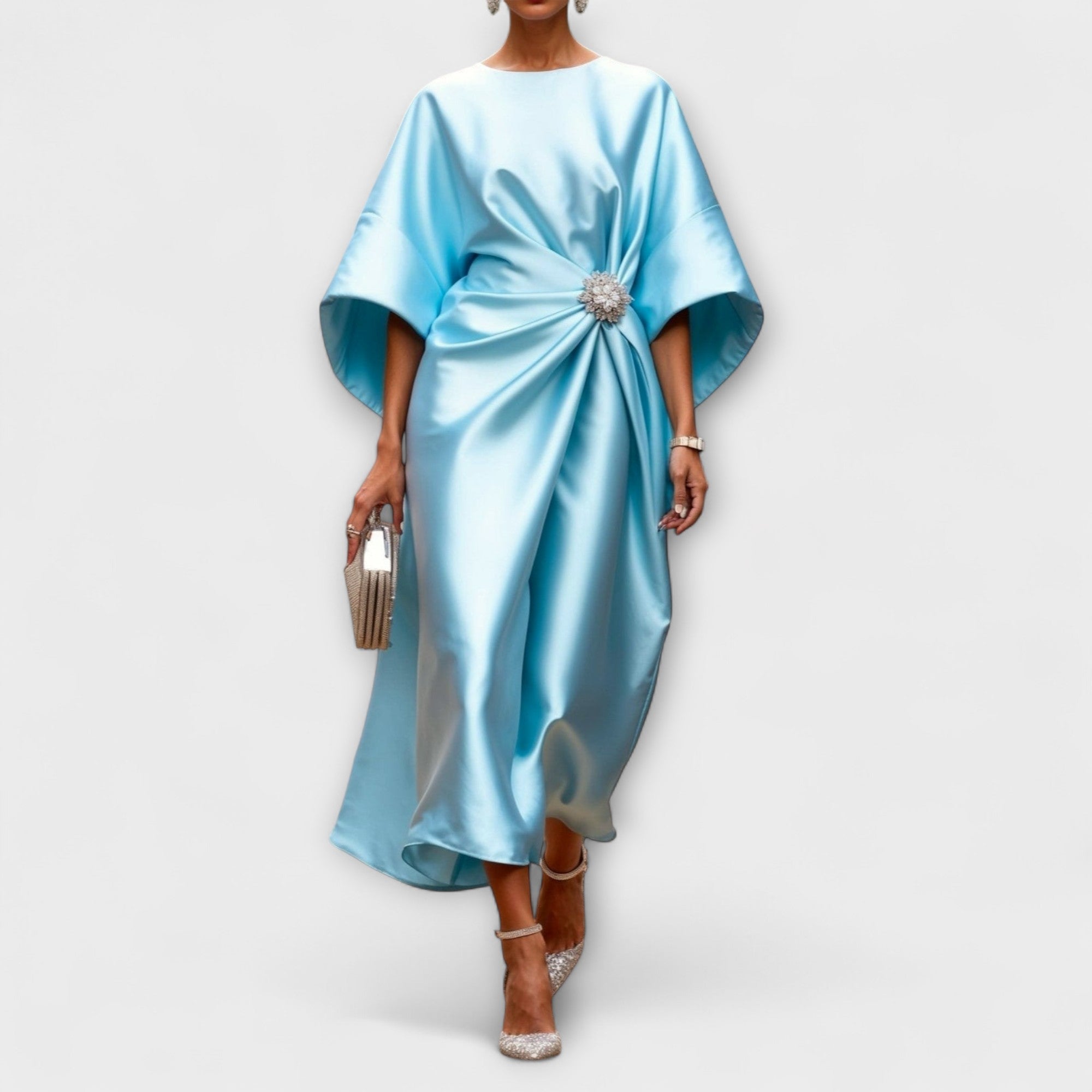 Sukienka maxi Aurora Luxe Shimmer Satin