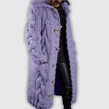 Karina – Elegancki, przytulny płaszcz z zasłoną na brzuch