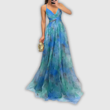 Madeline | Długa sukienka maxi w kwiaty