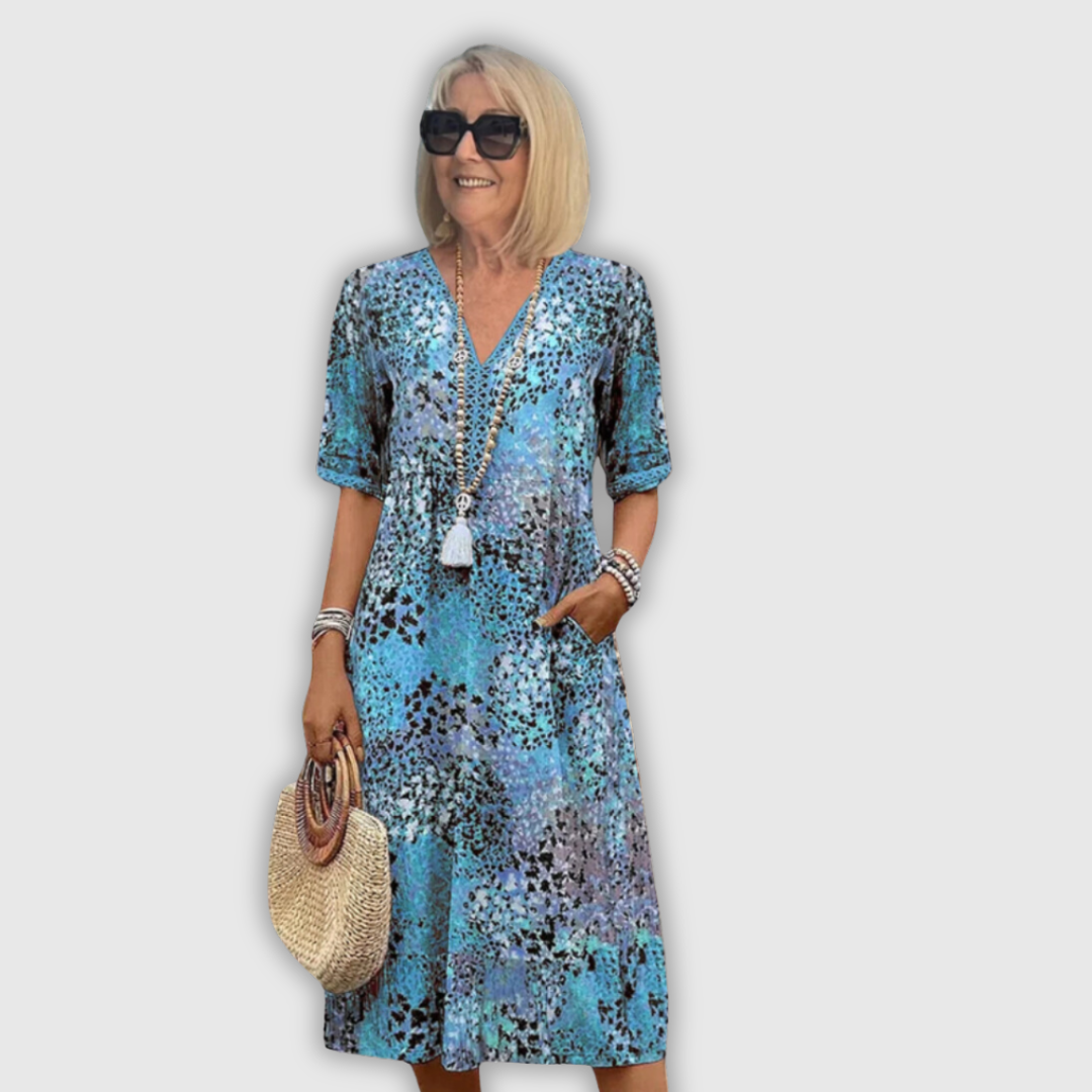 Vanessa | Sukienka boho z lekkiej tkaniny