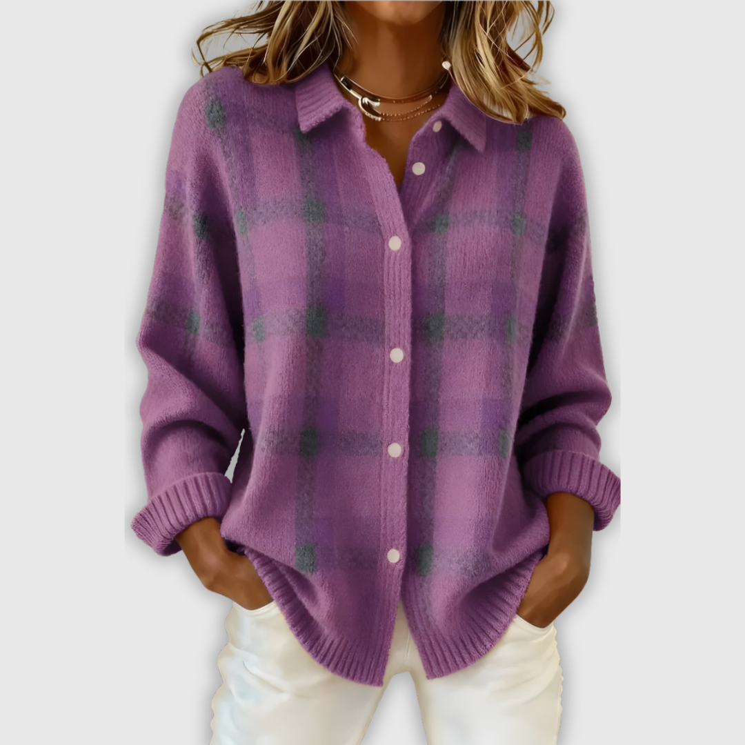 Tesa – Kraciasty Sweter Premium