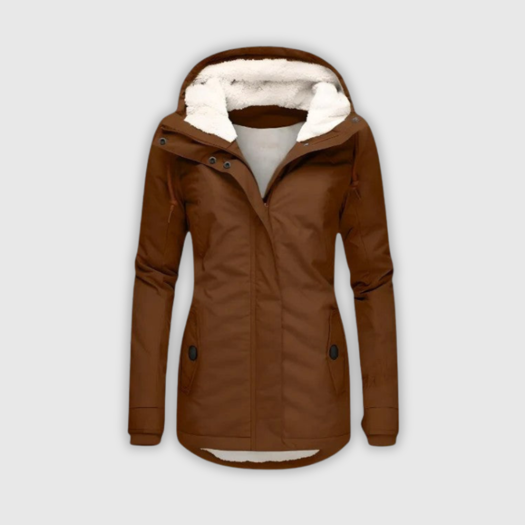 Amelia – Wodoodporna zimowa kurtka z kapturem