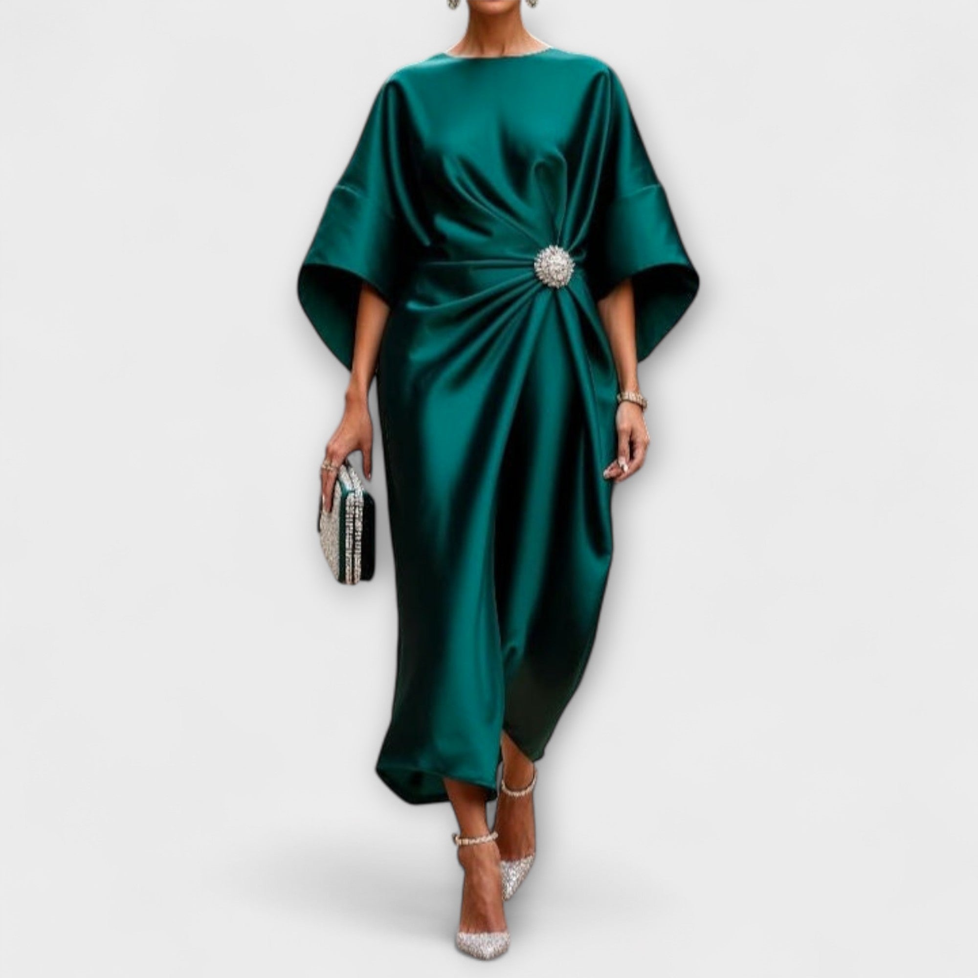 Sukienka maxi Aurora Luxe Shimmer Satin