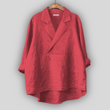 Lniana bluzka "Różowa Aura"