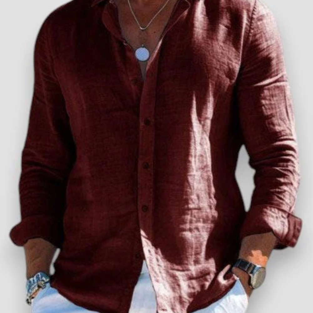 Luźna męska koszula na co dzień