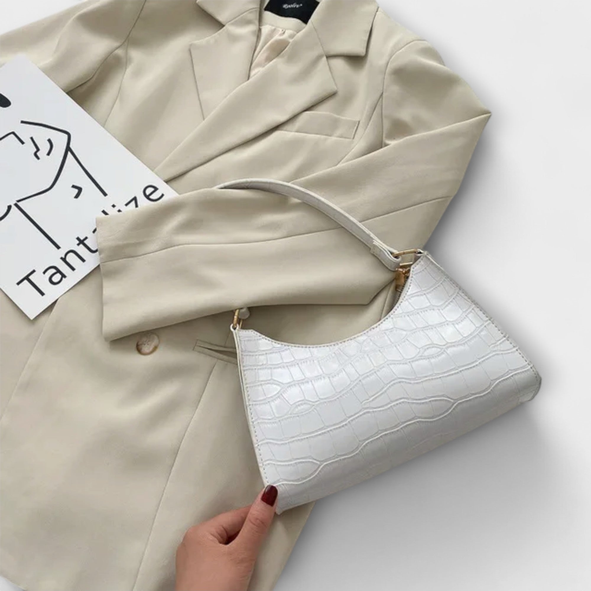 Bernarda - Lśniąca Skórzana Torba