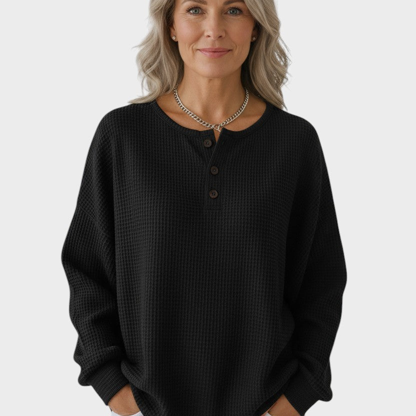 Helle – Sweter o strukturze wafla