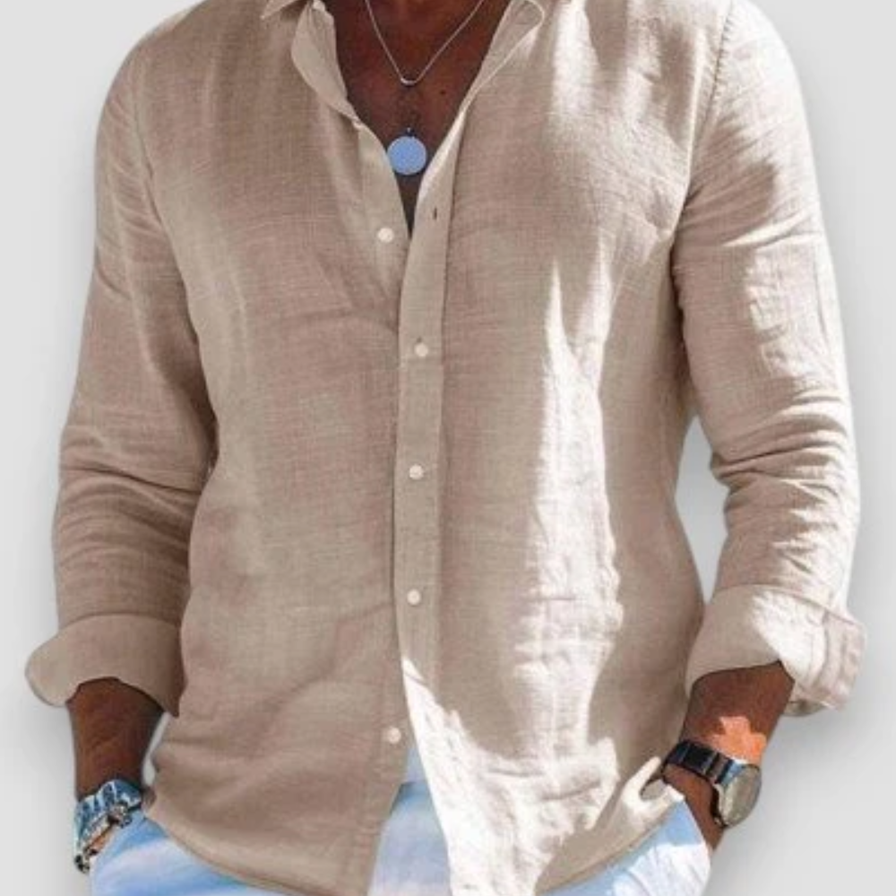 Luźna męska koszula na co dzień