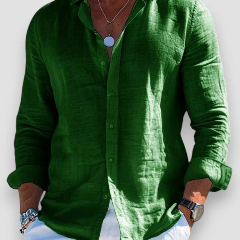 Luźna męska koszula na co dzień