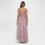 Elisia - Elegancka Długa Sukienka Bez Rękawów