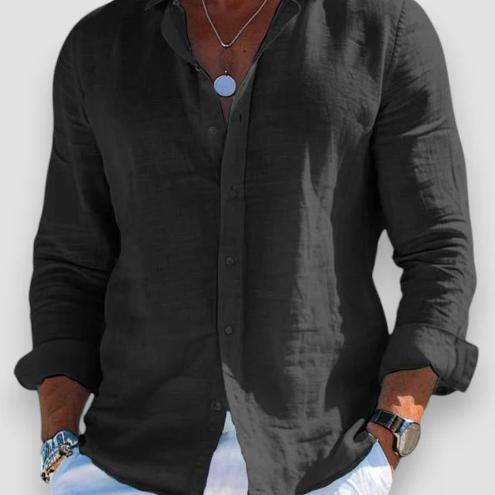 Luźna męska koszula na co dzień