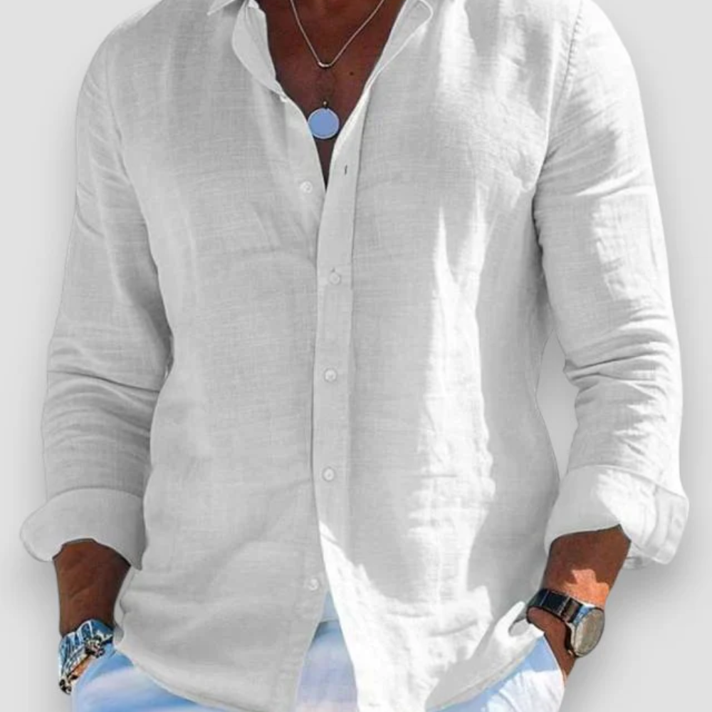 Luźna męska koszula na co dzień