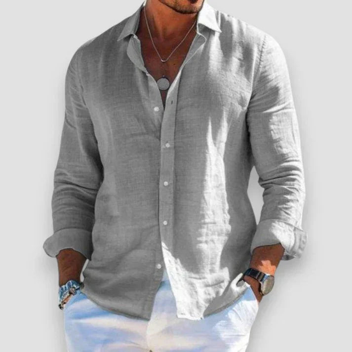 Luźna męska koszula na co dzień
