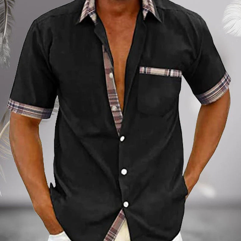 Klasyczna męska koszula z krótkim rękawem