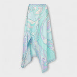 Ewelina | Zestaw halter top z asymetryczną spódnicą midi