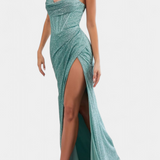 Sukienka Ines Halterna z Koronką i Ramiączkami Spaghetti