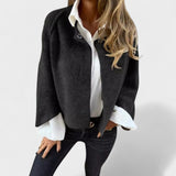 Lucja - Krótka kurtka z eleganckimi, lekko opadającymi rękawami