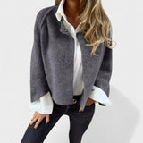 Lucja - Krótka kurtka z eleganckimi, lekko opadającymi rękawami